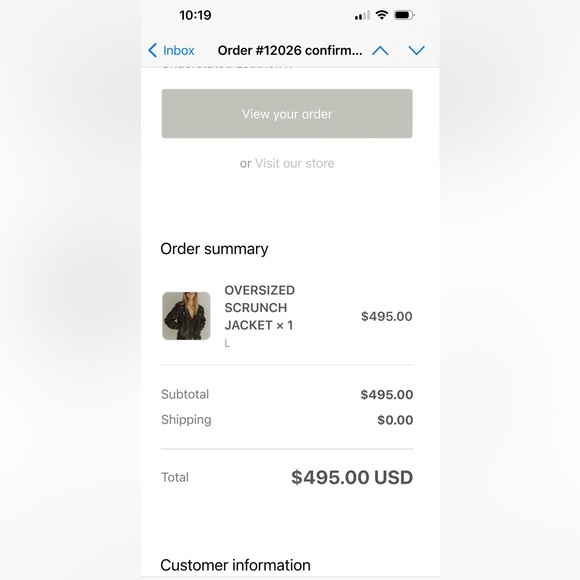 COPY - Understated Leather Oversized Scrunch Jacket - Picture 15 of 15